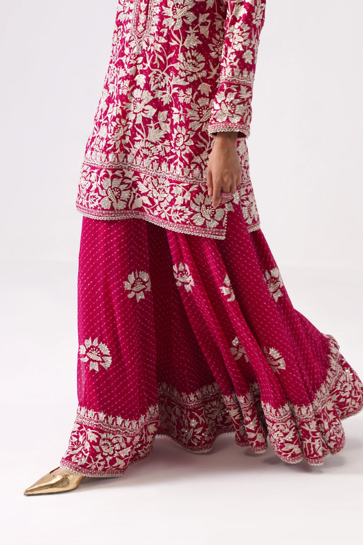 Pink Sharara Set