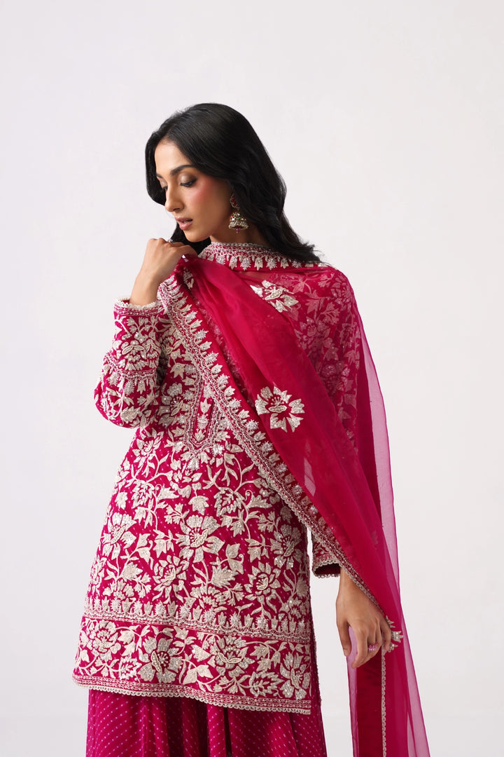 Pink Sharara Set