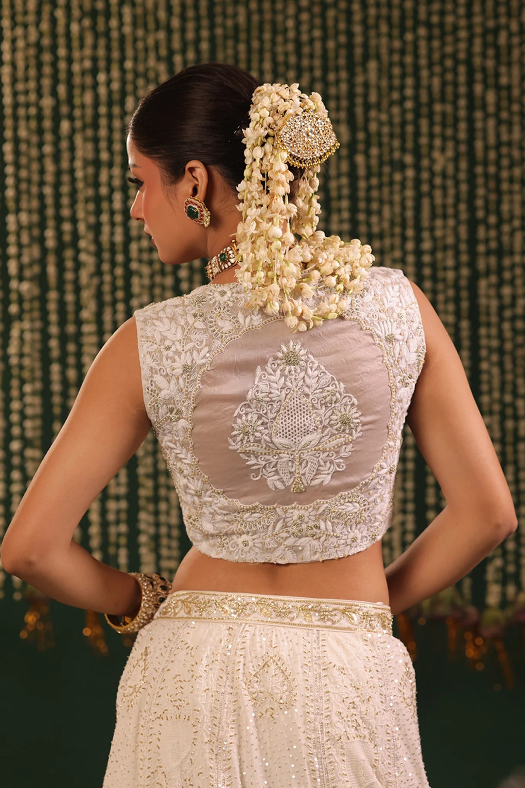 Ivory Pure and Premium Georgette Lehenga and Dupatta Set