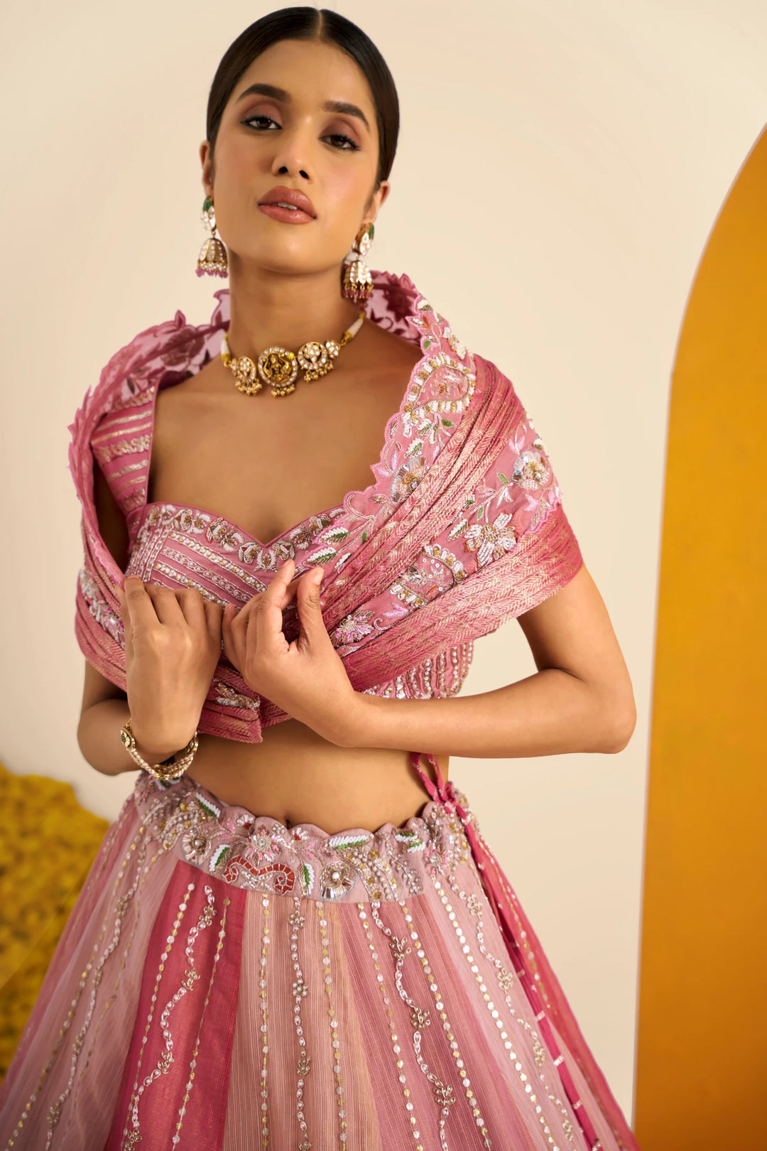 Kota tissue lehenga set