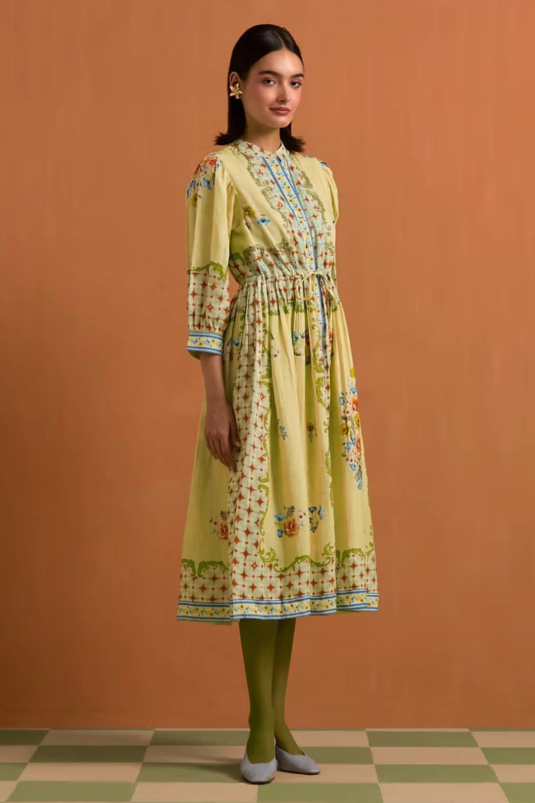 Verdant String Dress- Fun yellow