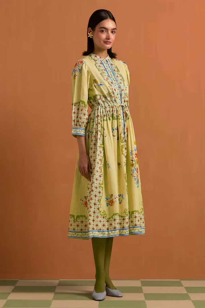 Verdant String Dress- Fun yellow