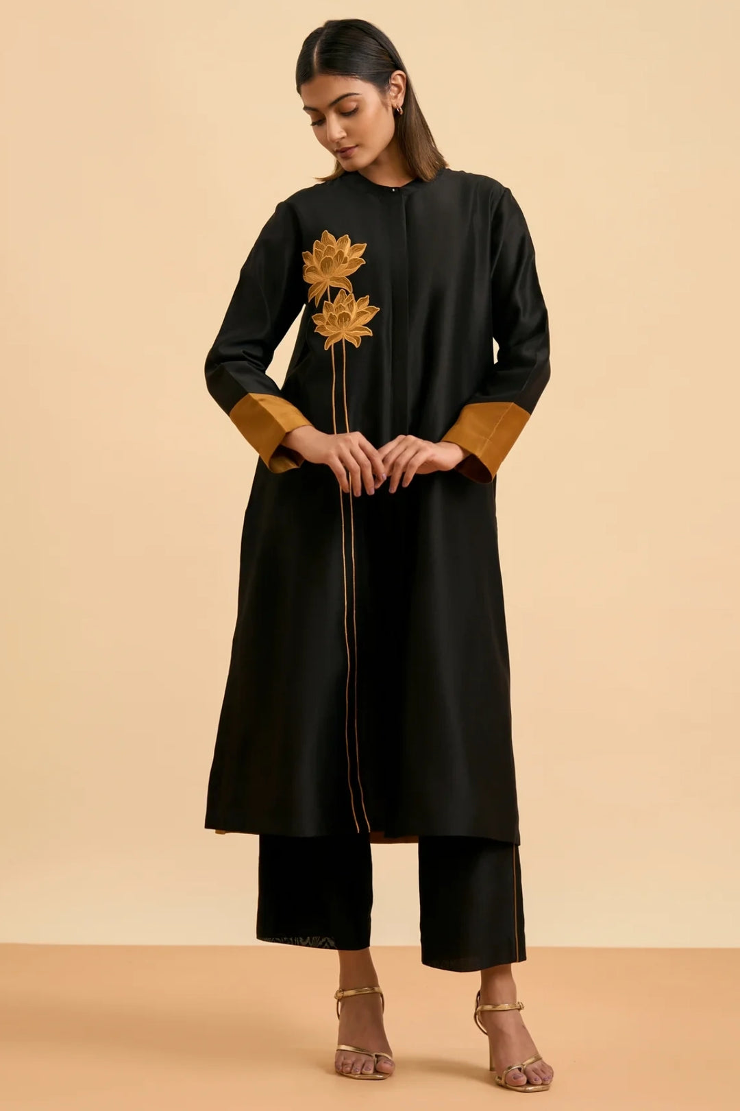 Black & Gold Allure Suit Set