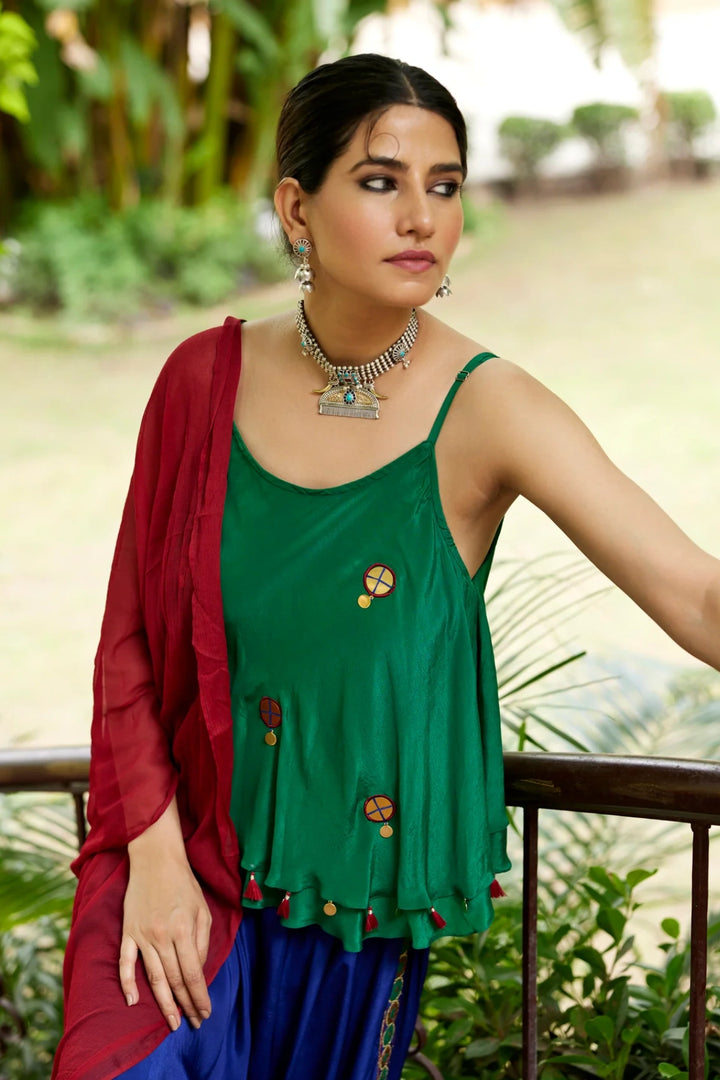 Emerald green haram set
