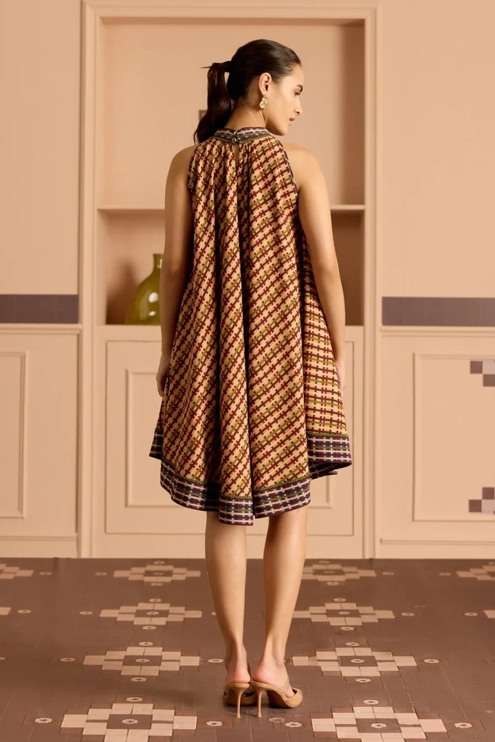 Burgandy Haulter Dress
