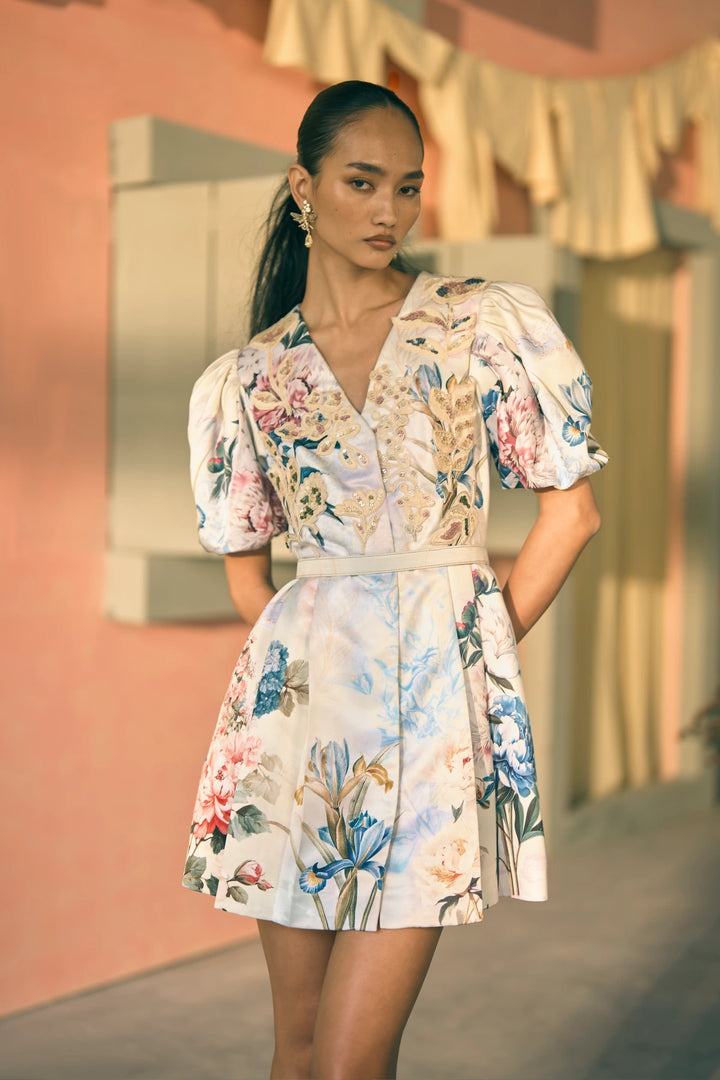 Porto Ambered Atlas Mini Dress