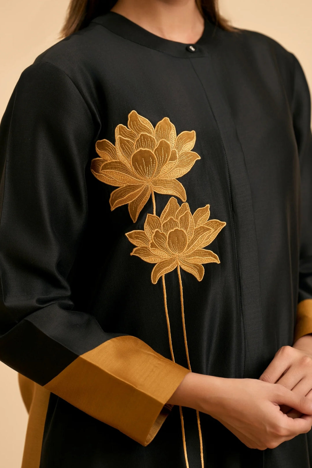 Black & Gold Allure Suit Set