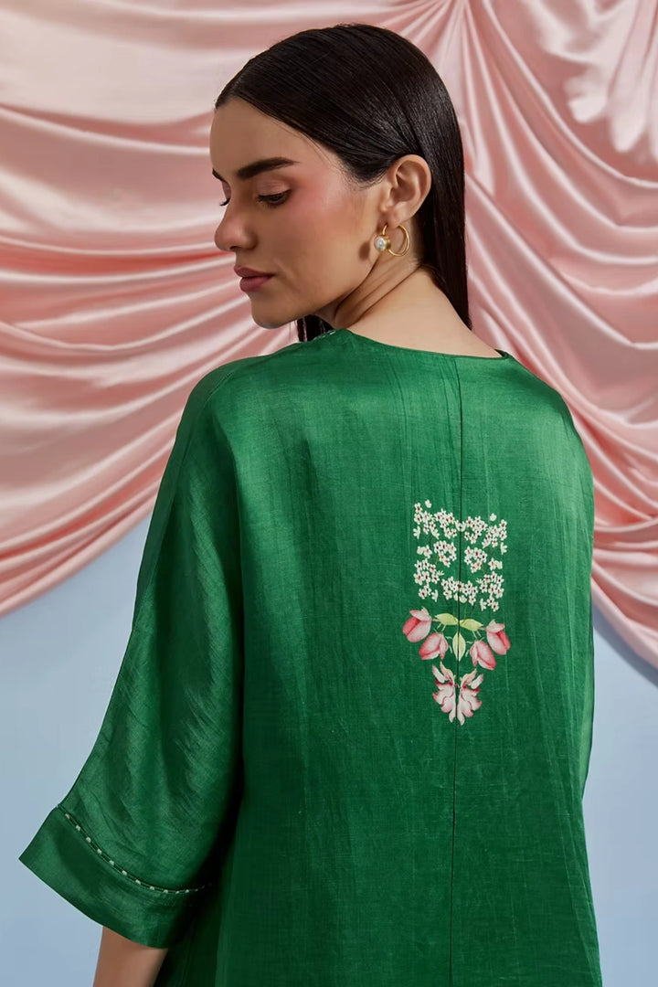Amore Kurta Set - Forest Green