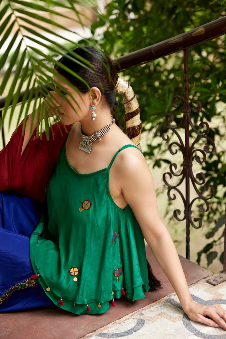 Emerald green haram set