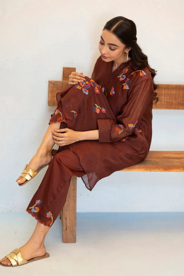 Aab Mul Chanderi Co-ord Set