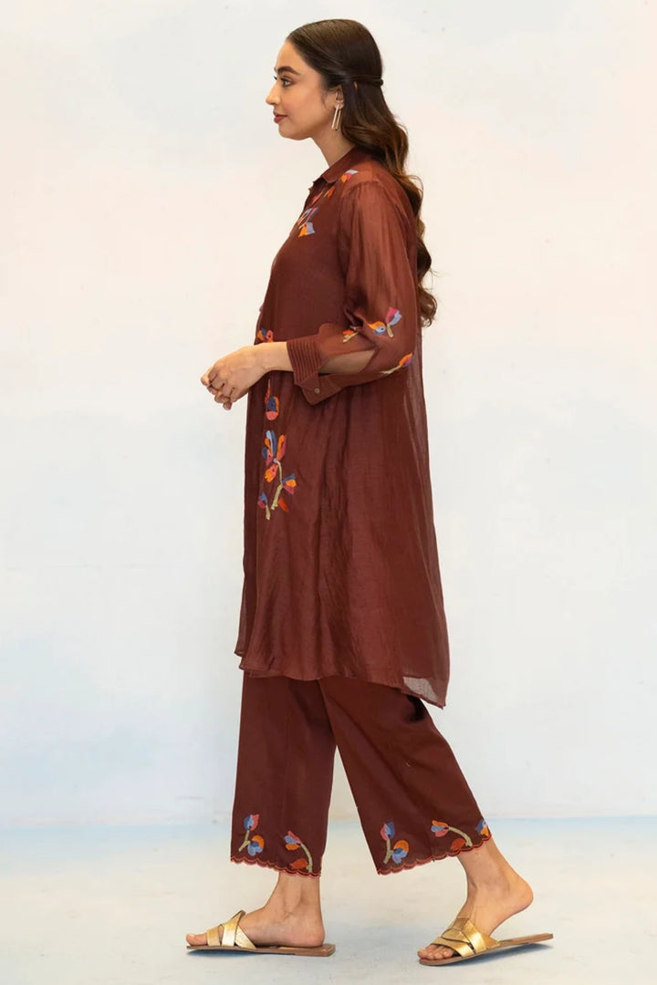 Aab Mul Chanderi Co-ord Set