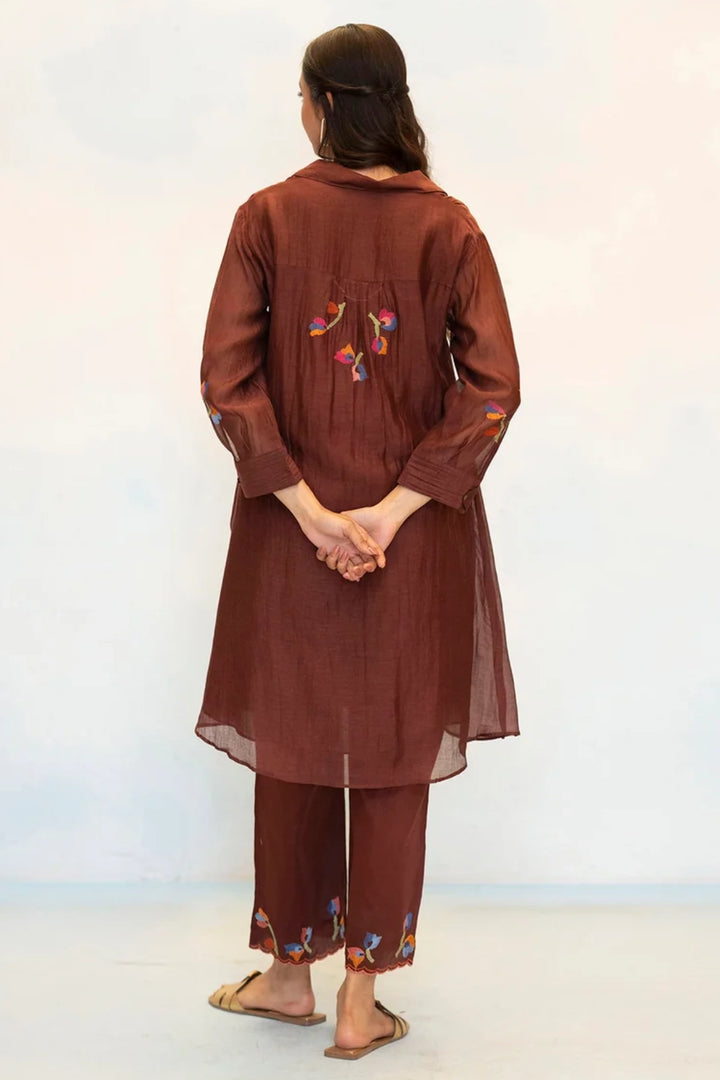 Aab Mul Chanderi Co-ord Set