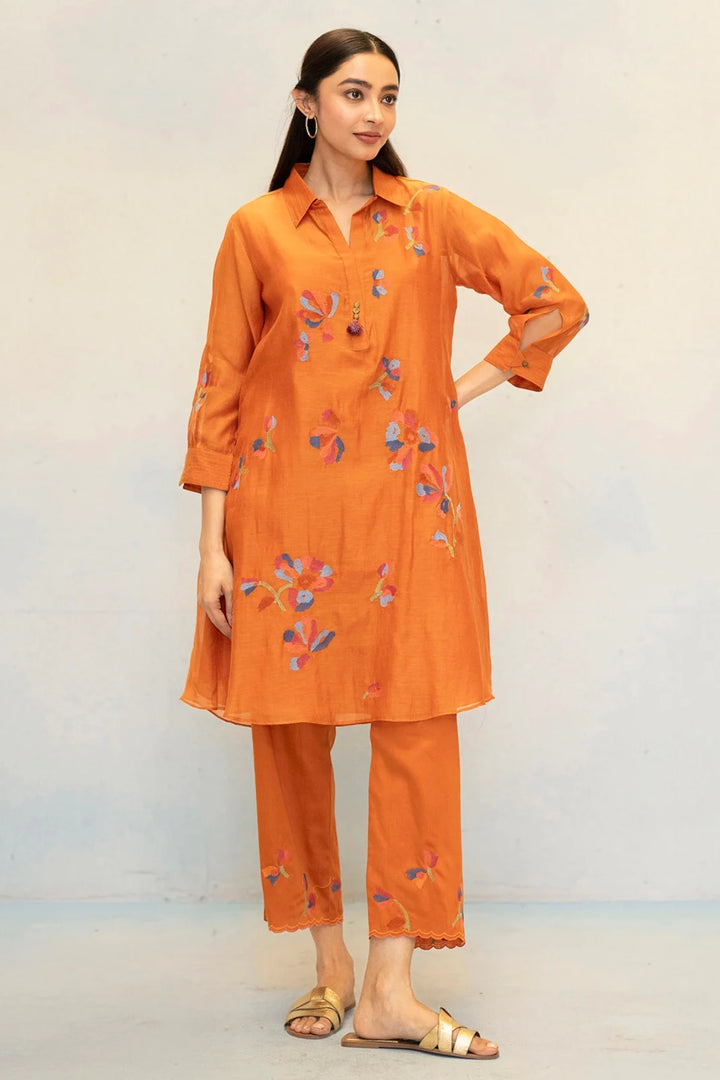 Aab Mul Chanderi Co-ord Set