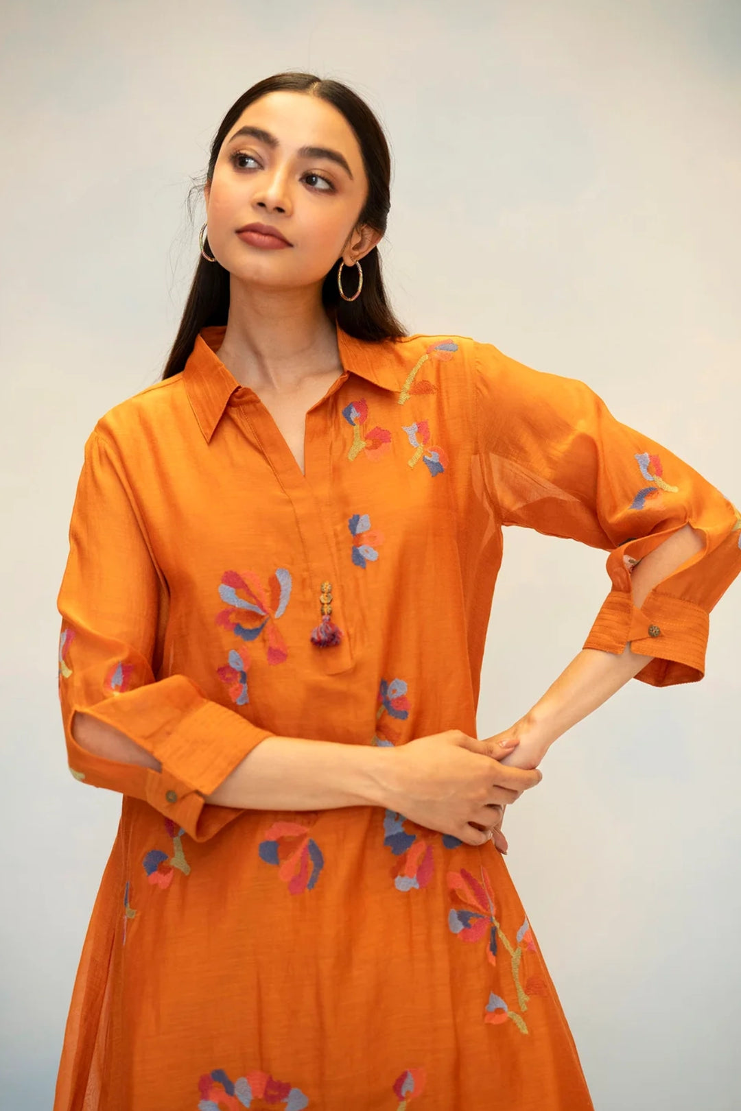 Aab Mul Chanderi Co-ord Set