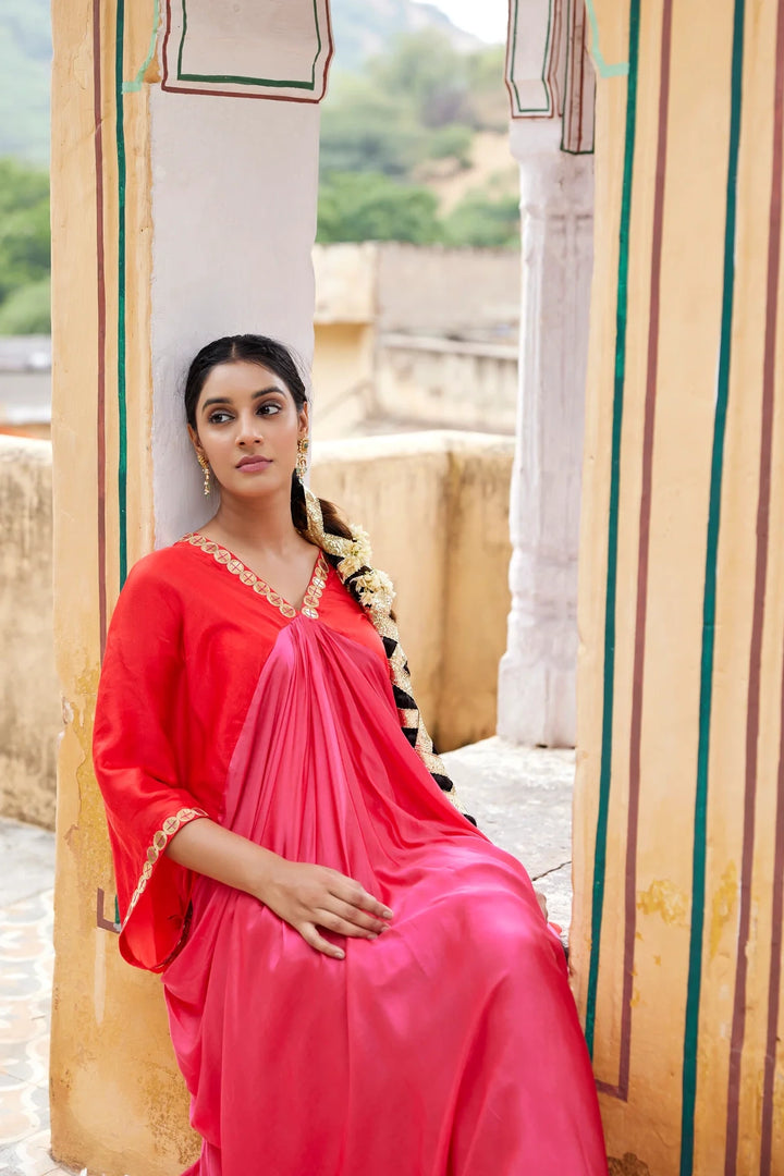 Red and pink Kaftan