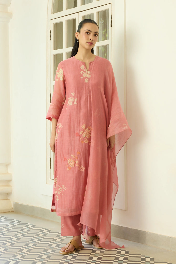 Blush Floral Kurta Set