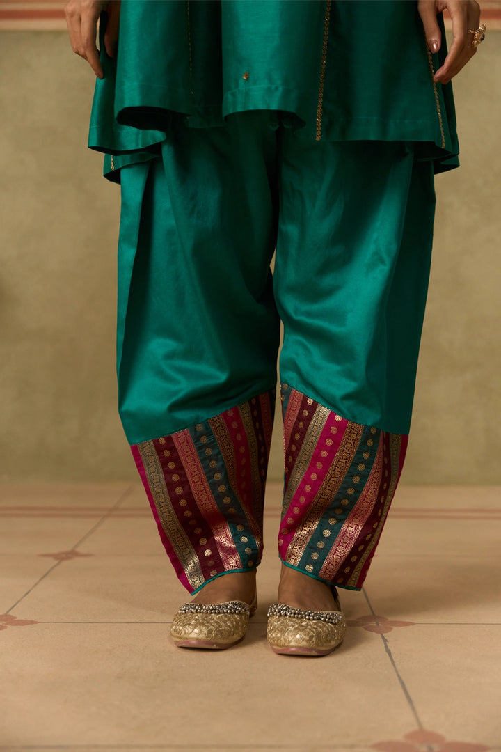 Teal Kurta Set