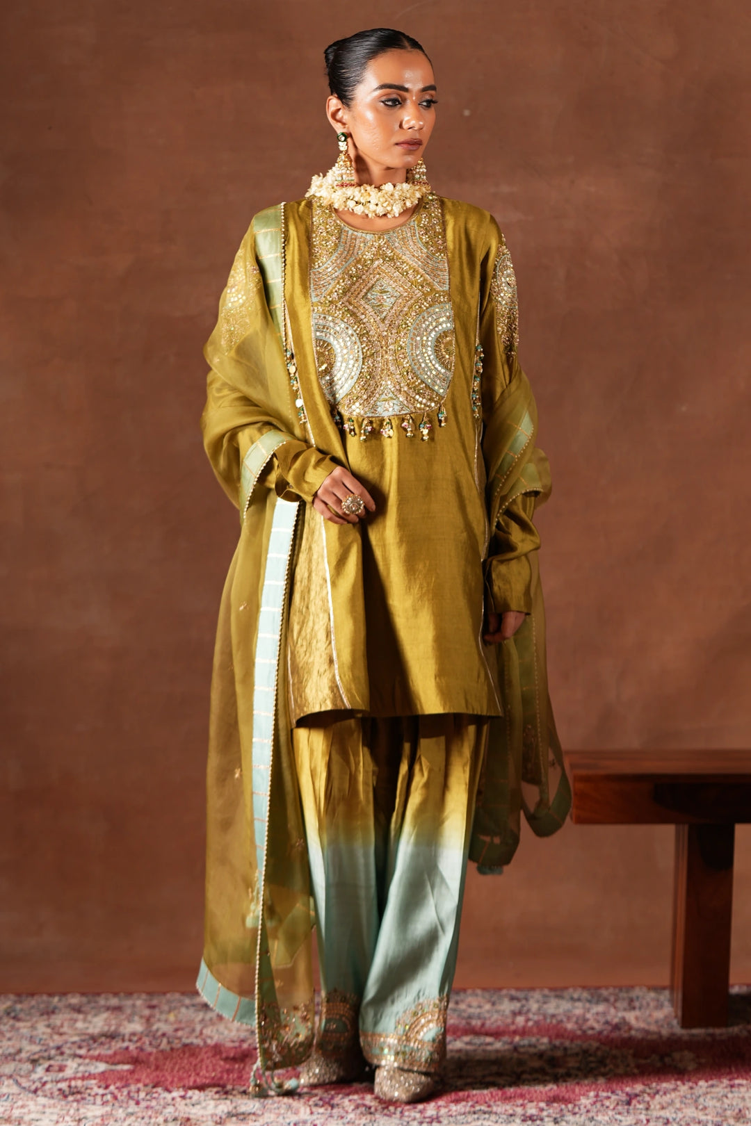 Ombre Kurta Set