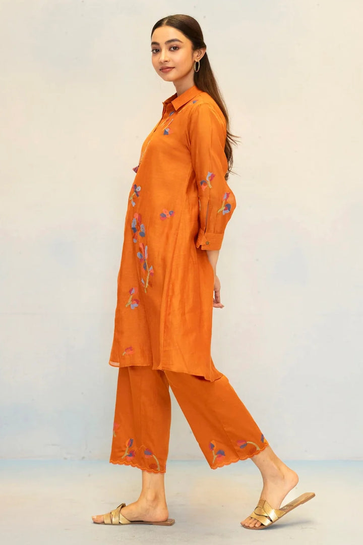 Aab Mul Chanderi Co-ord Set