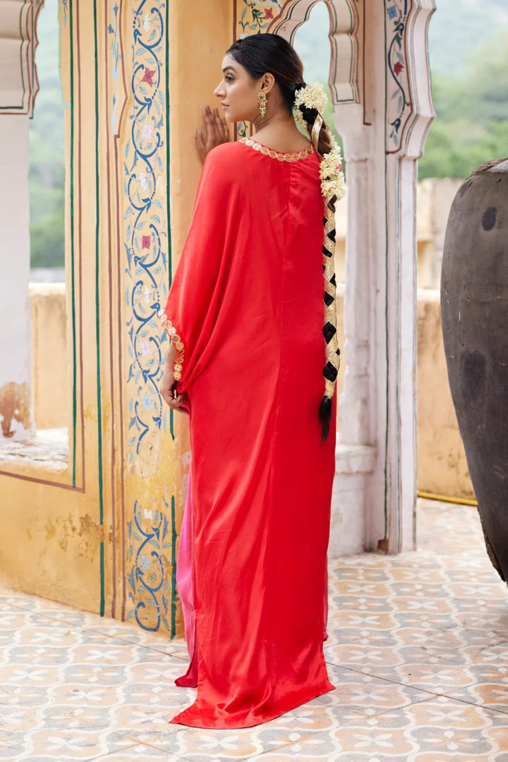Red and pink Kaftan