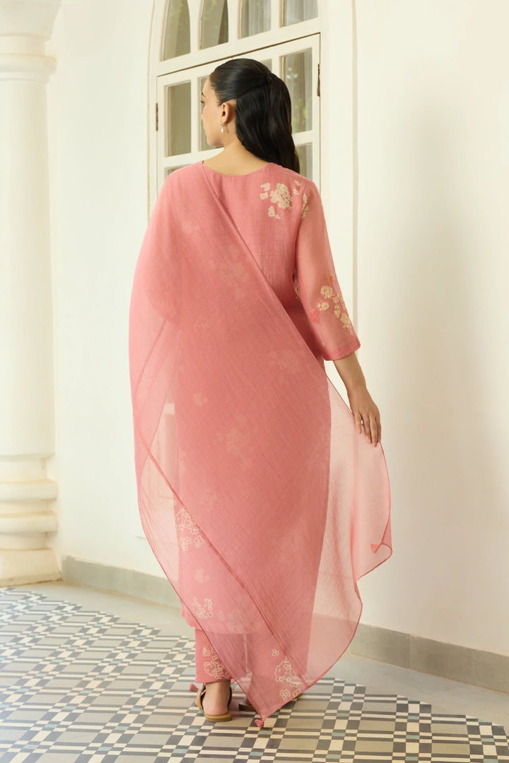 Blush Floral Kurta Set
