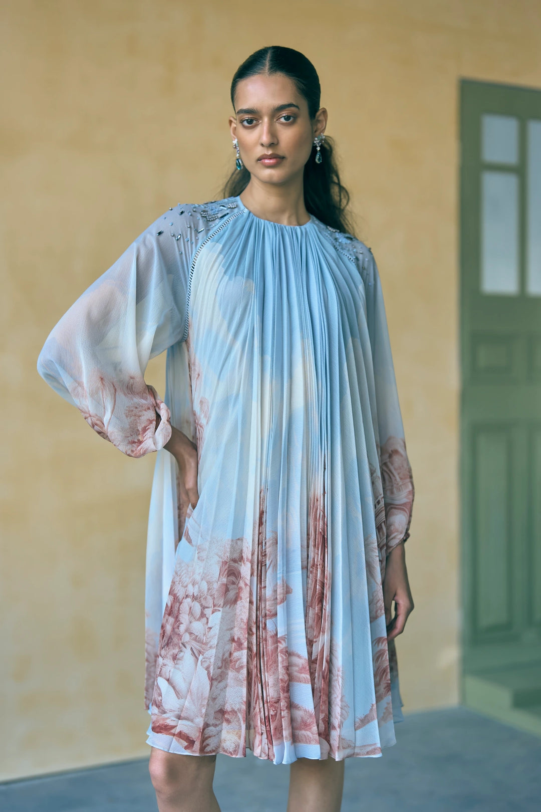 Porto Douro Pleated Dress