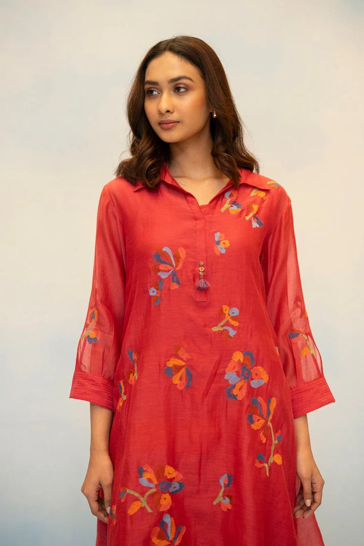 Aab Mul Chanderi Co-ord Set