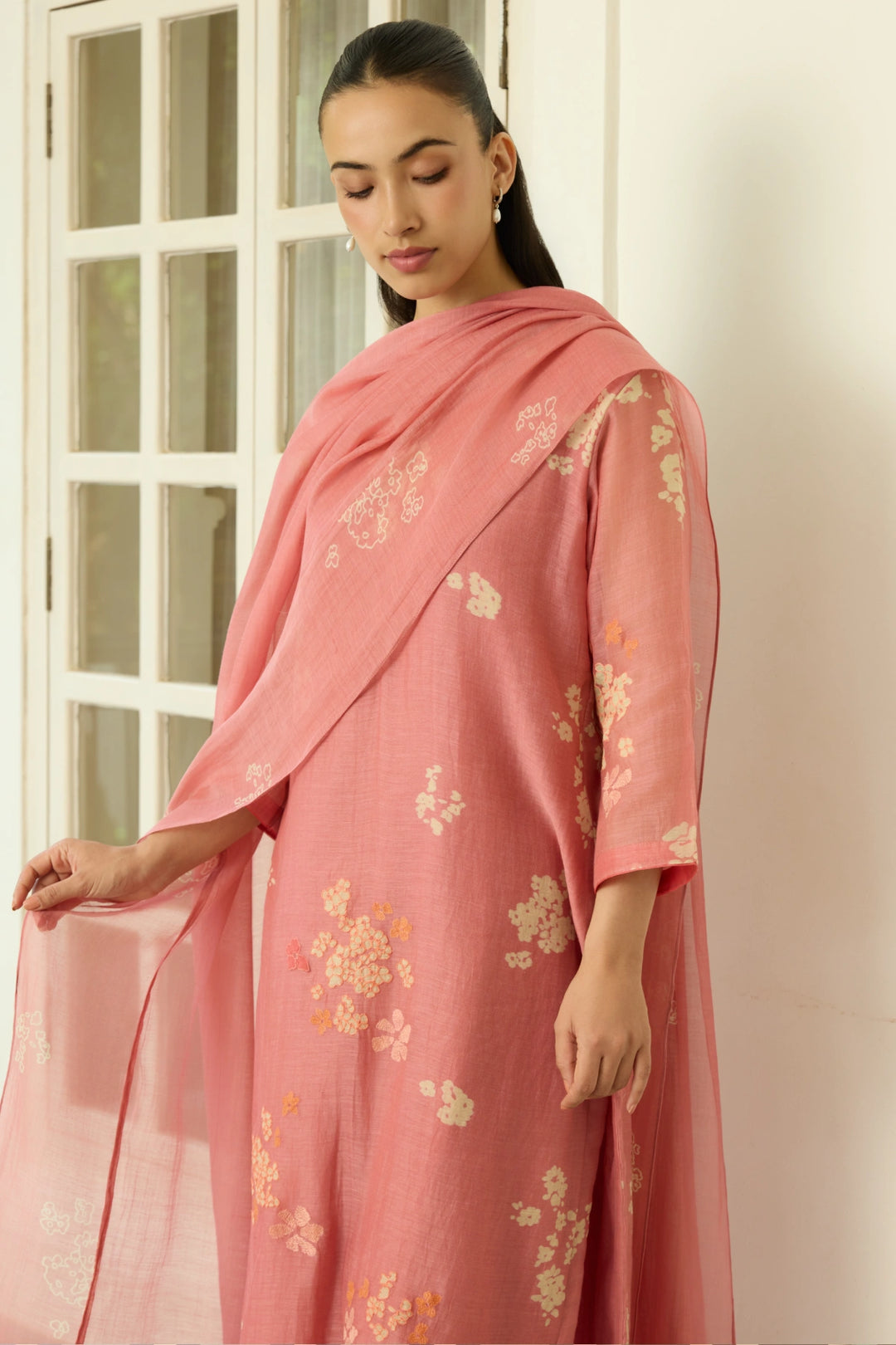 Blush Floral Kurta Set