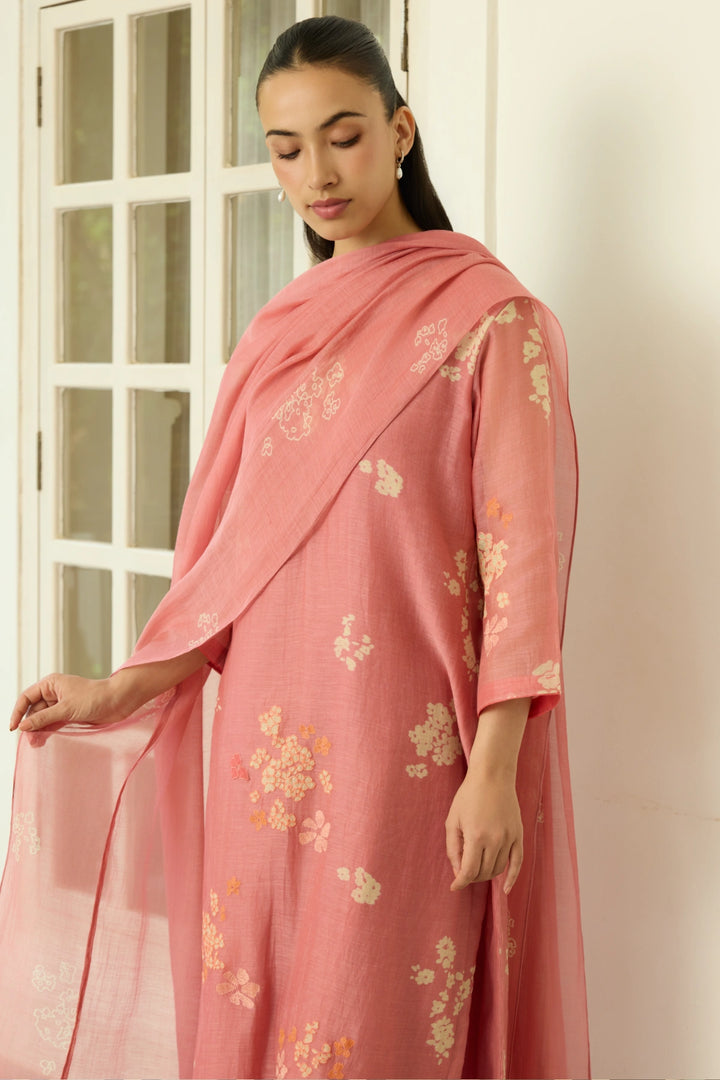 Blush Floral Kurta Set