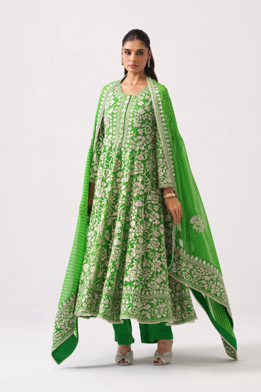 Light Green Long Kalidar Set