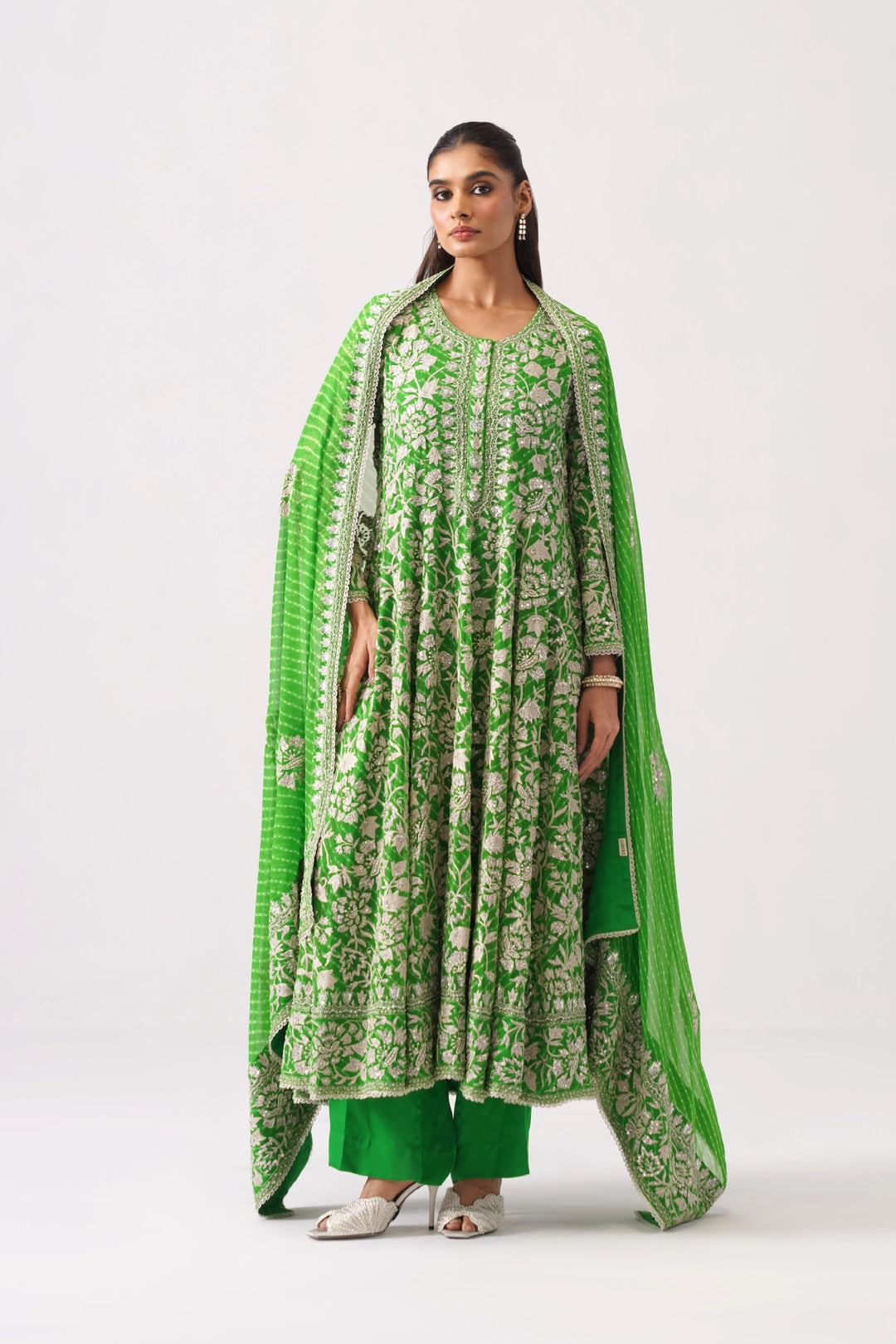 Light Green Long Kalidar Set