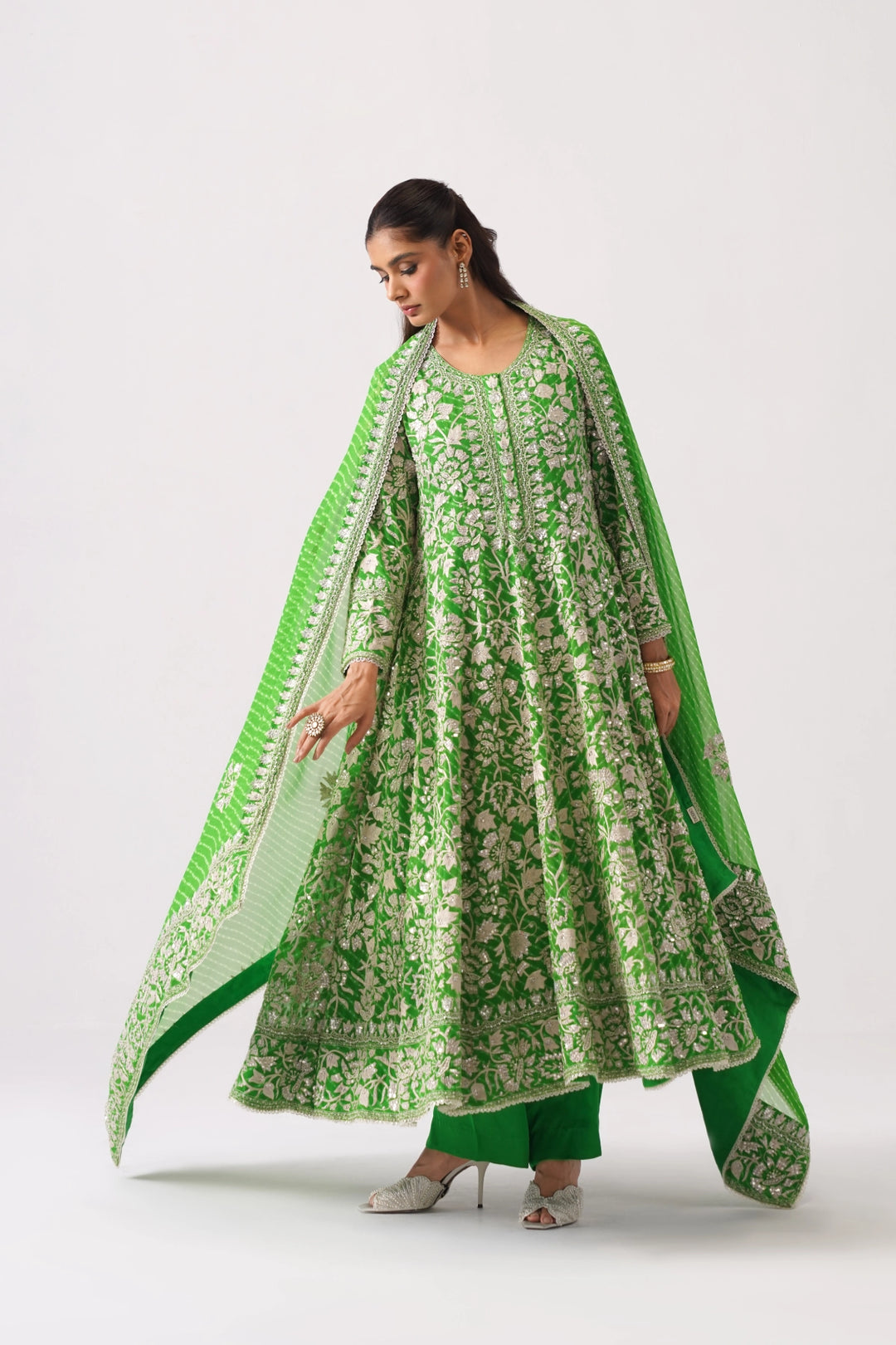 Light Green Long Kalidar Set