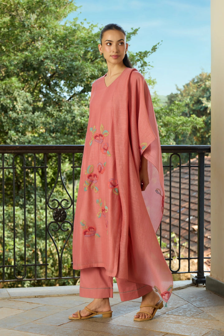 Blush Applique Kurta Set