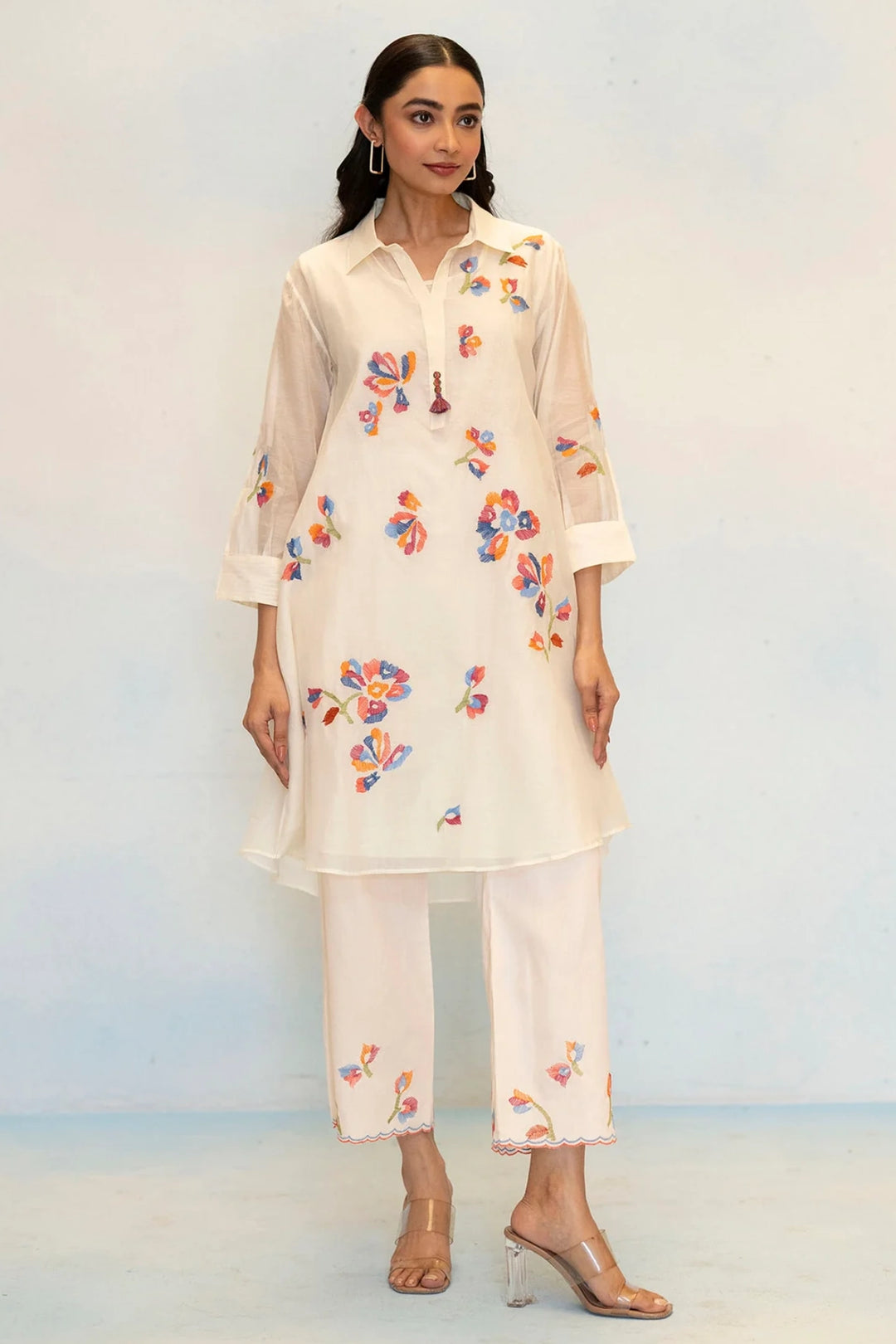 Aab Mul Chanderi Co-ord Set