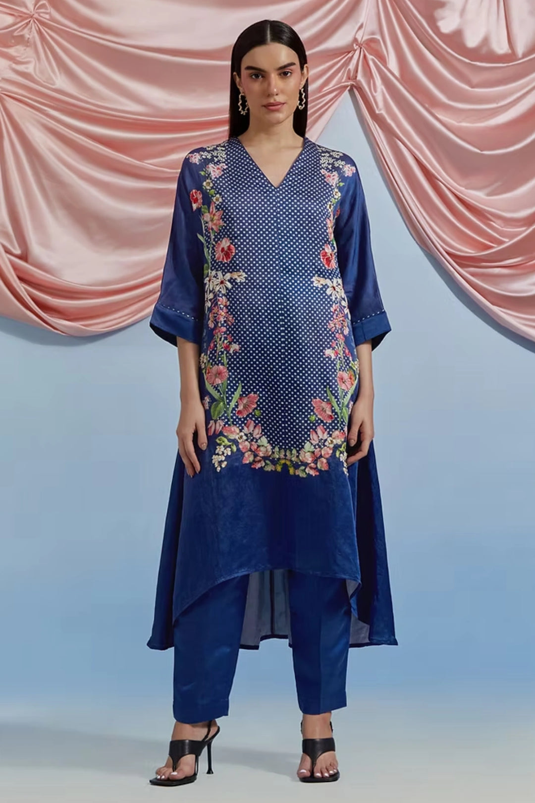 Amore Kurta Set - Airforce Blue