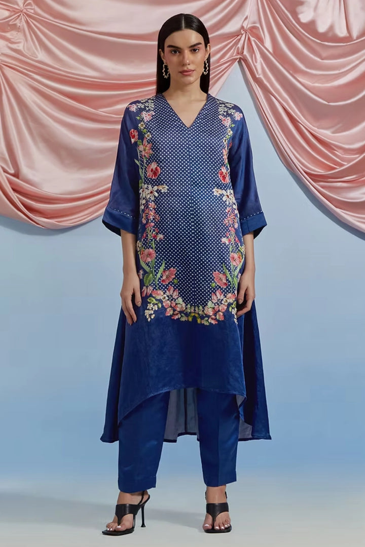 Amore Kurta Set - Airforce Blue