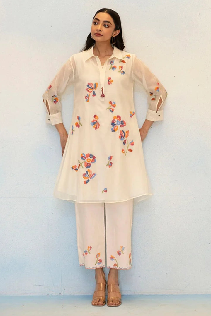 Aab Mul Chanderi Co-ord Set