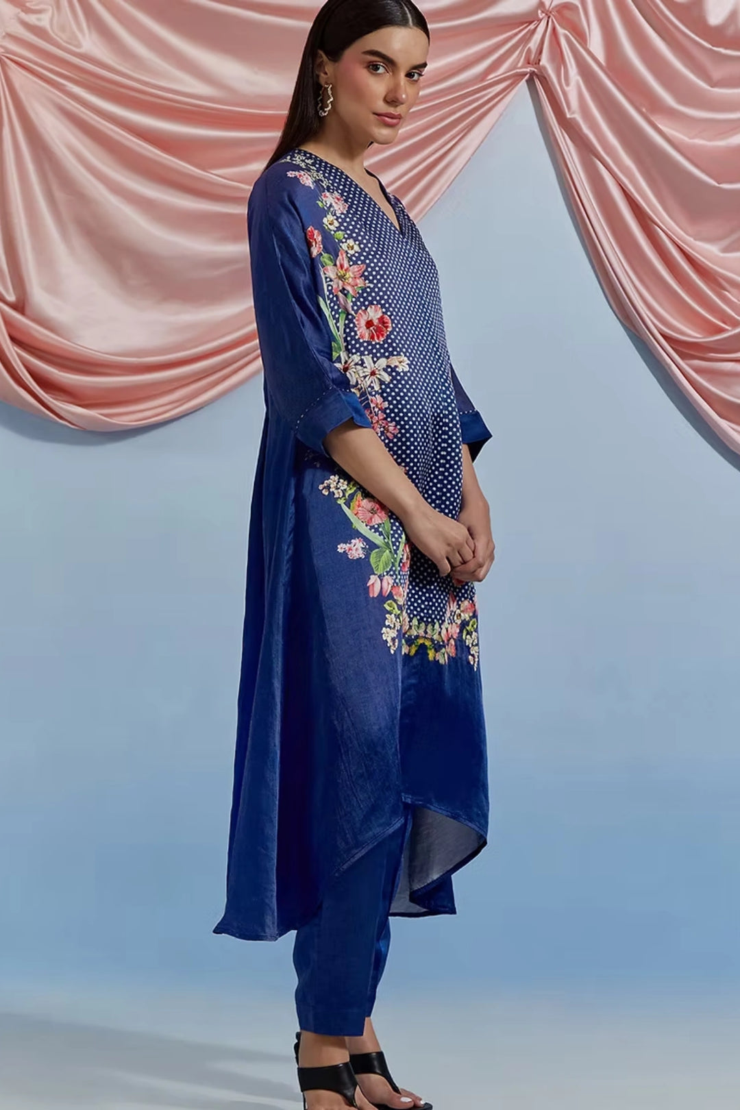 Amore Kurta Set - Airforce Blue