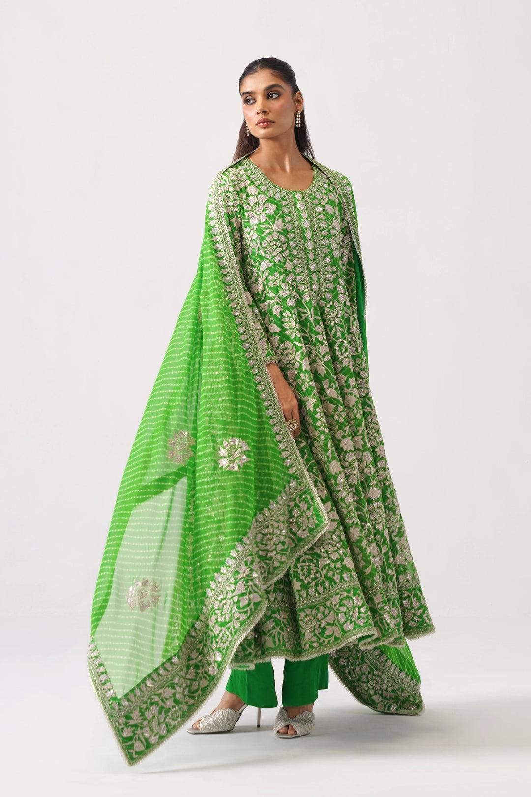 Light Green Long Kalidar Set
