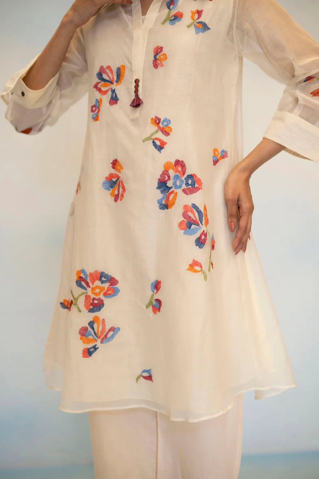 Aab Mul Chanderi Co-ord Set