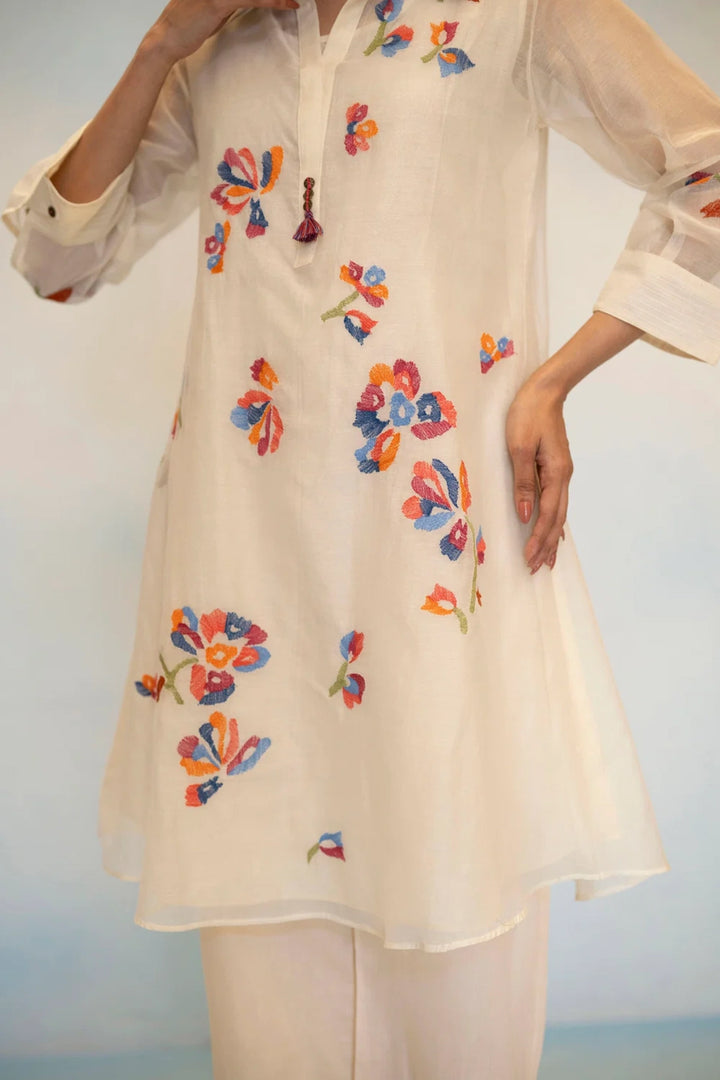 Aab Mul Chanderi Co-ord Set