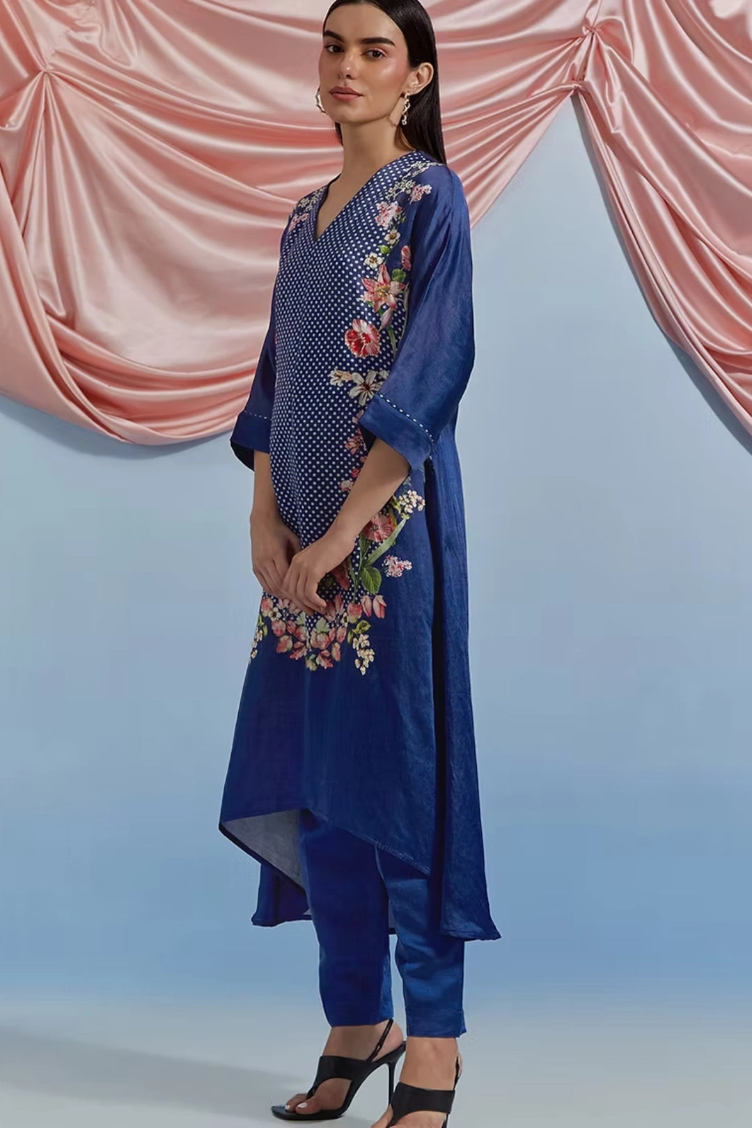 Amore Kurta Set - Airforce Blue