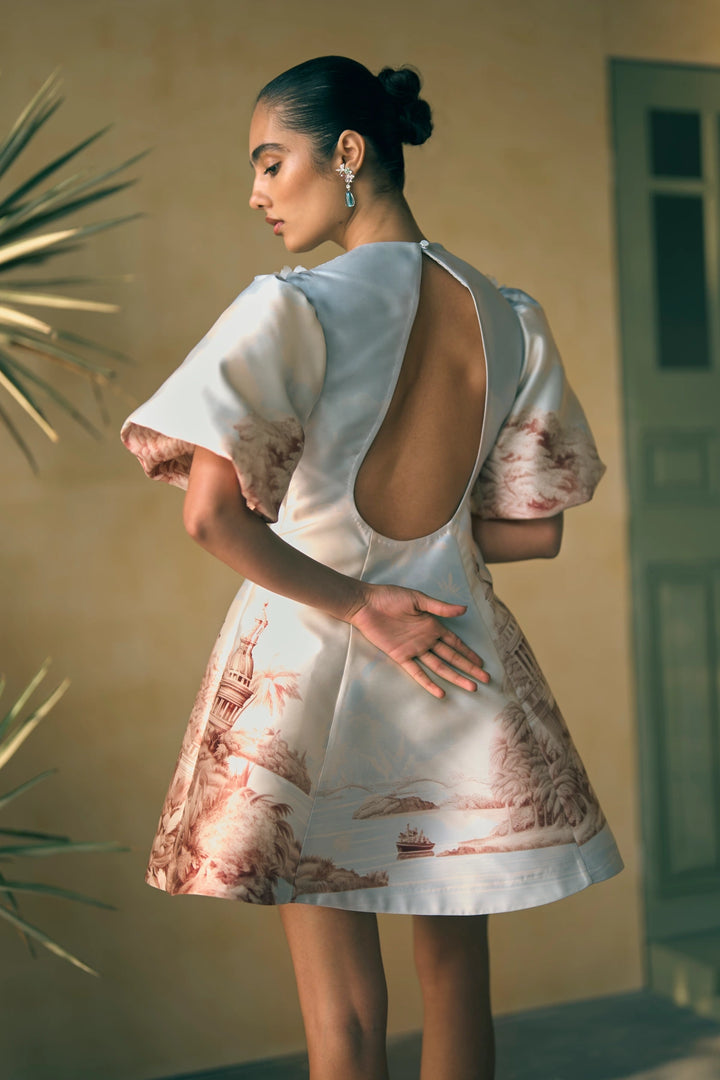 Porto Azure Mini Dress