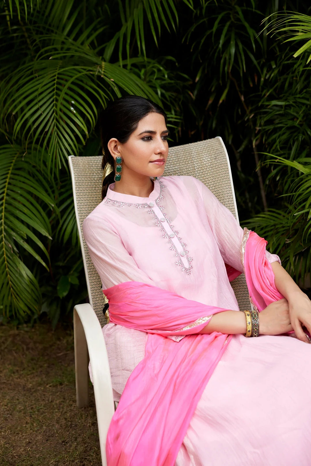 Baby Pink Kurta Set