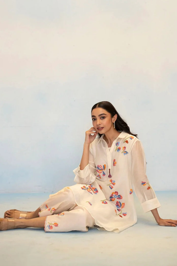 Aab Mul Chanderi Co-ord Set