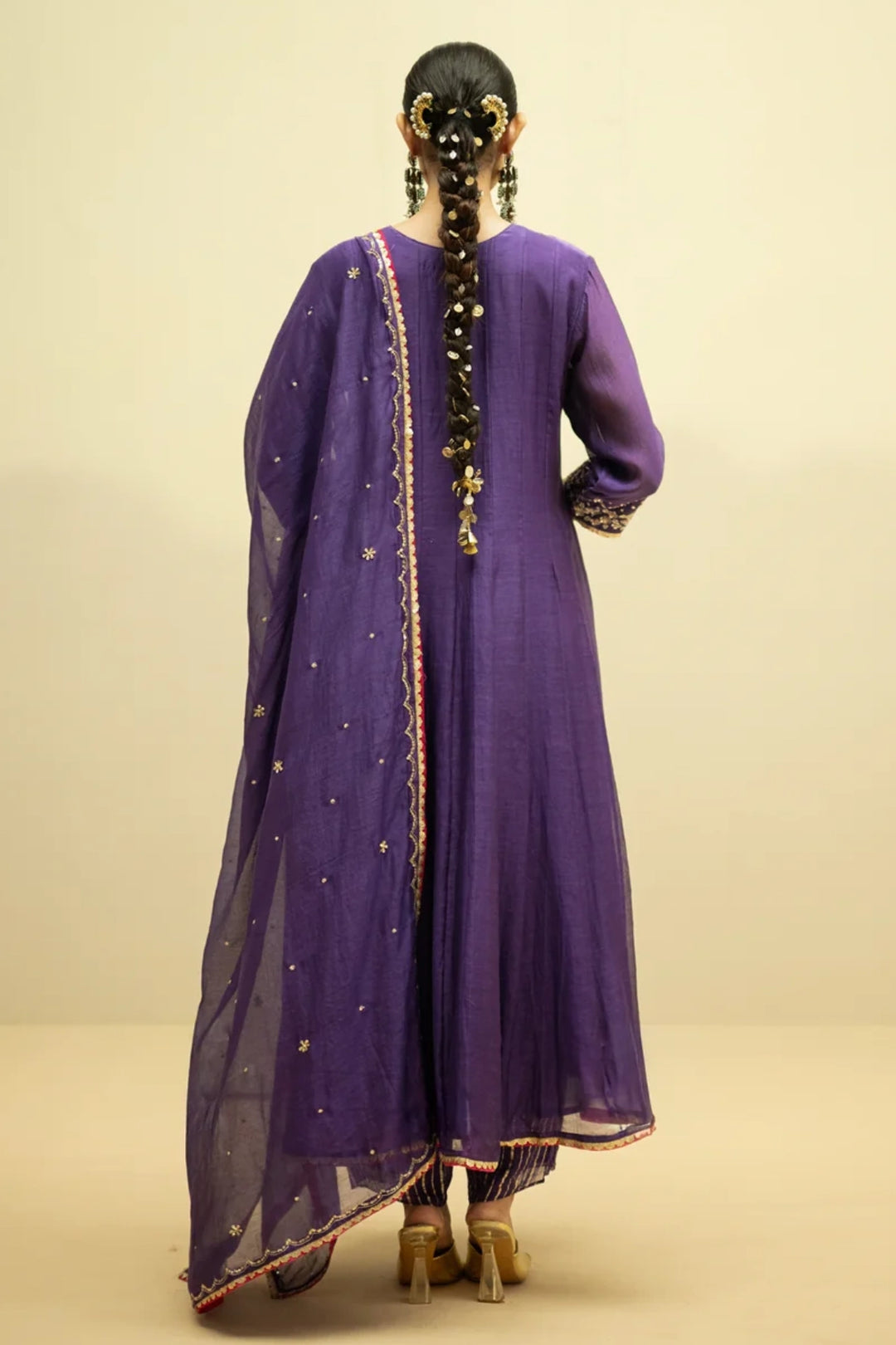 Taarini Mul Chanderi Anarkali Set