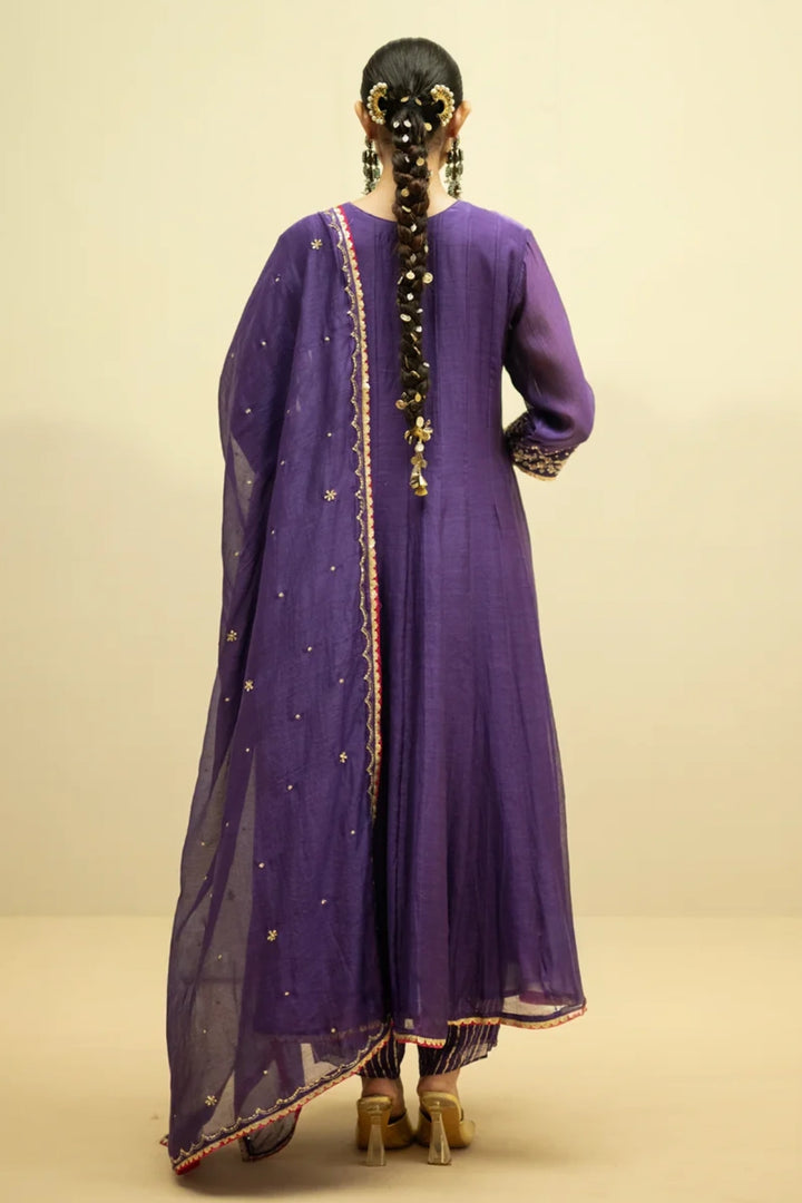 Taarini Mul Chanderi Anarkali Set