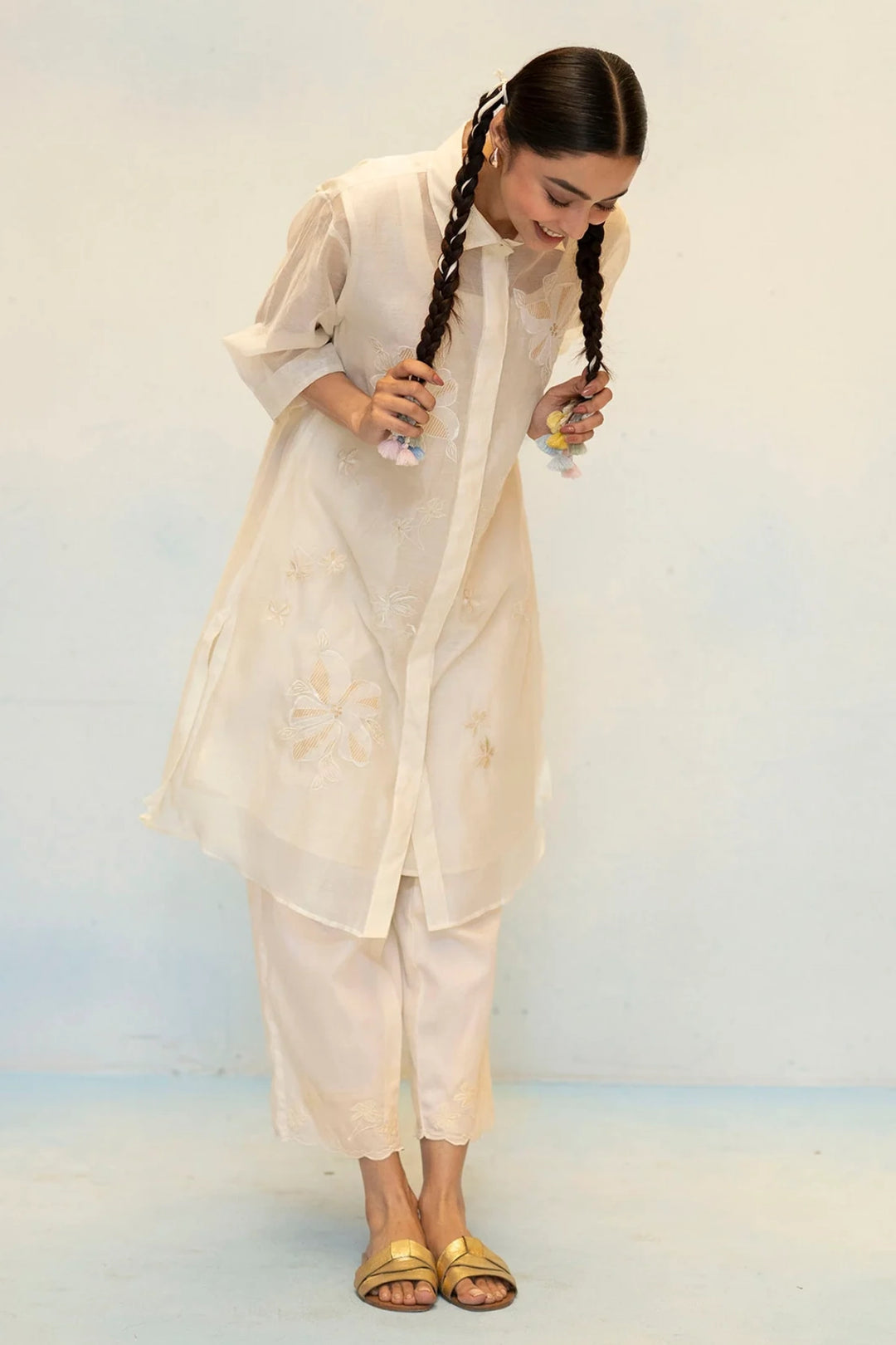 Zara Mul Chanderi Co-ord Set