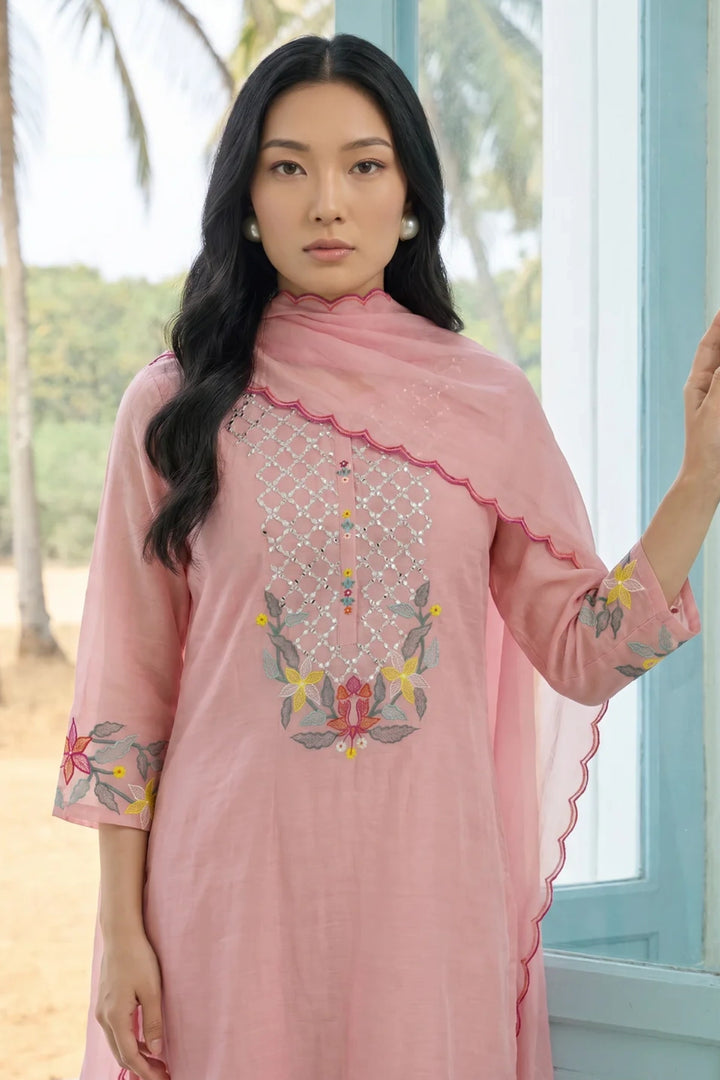 Firefly Mul Chanderi Kurta Set