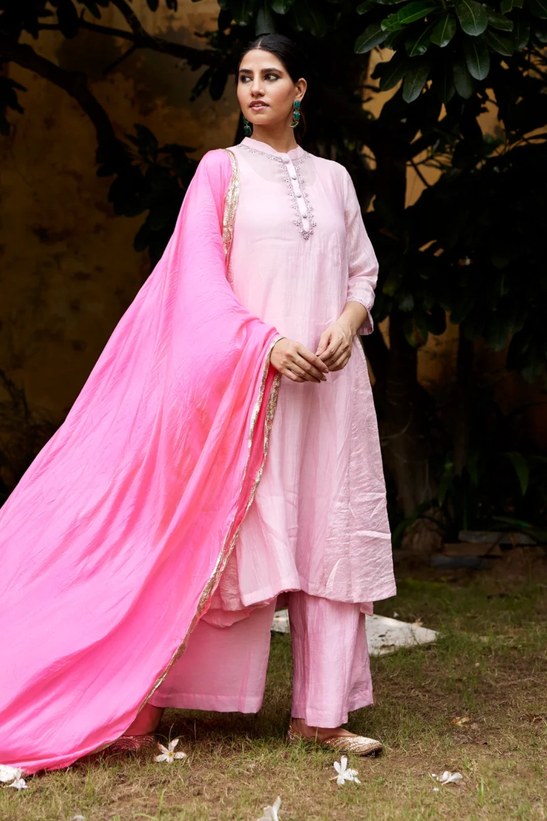 Baby Pink Kurta Set